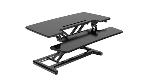 BakkerElkhuizen Adjustable Sit-Stand Desk Riser 2 Black