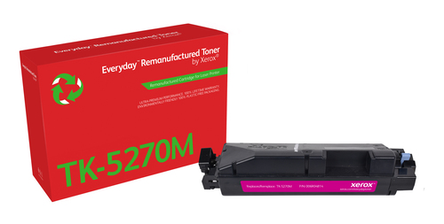 Everyday Remanufactured Everyday™ Magenta Remanufactured Toner by Xerox compatible with Kyocera TK-5270M, Standard capacity