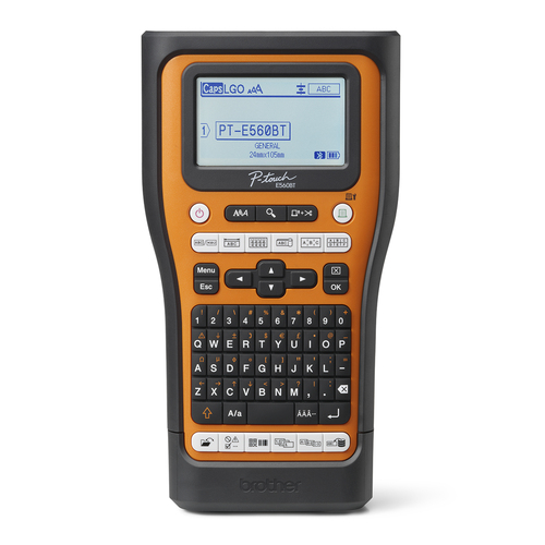 Brother PT-E560BTSP label printer Thermal transfer 180 x 180 DPI 30 mm/sec Wired & Wireless HSE/TZe Bluetooth QWERTY
