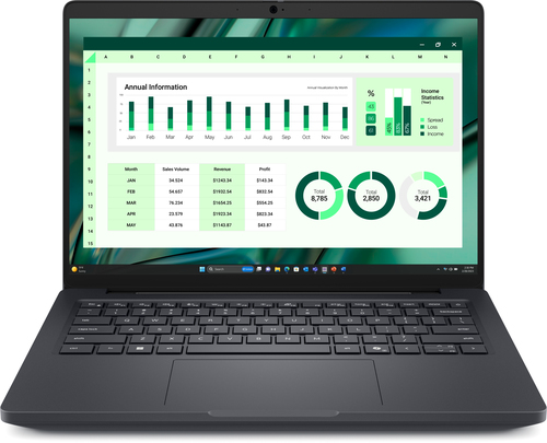 DELL Pro Max 14 MC14250 Intel Core Ultra 7 265H Mobile workstation 35.6 cm (14") Full HD+ 32 GB LPDDR5x-SDRAM 1 TB SSD NVIDIA RTX PRO 500 Blackwell Wi-Fi 7 (802.11be) Windows 11 Pro English Black
