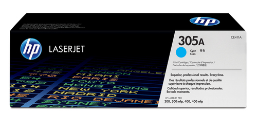 HP Toner/305A Cyan LaserJet TonerCart