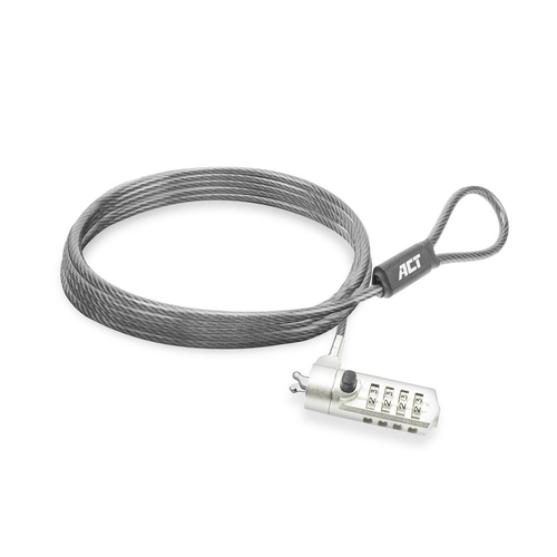 ACT AC9035 cable lock Metallic 2 m