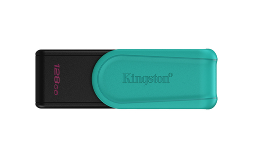 Kingston Technology DataTraveler 128GB Portable USB 3.2 Gen 1 Exodia S (Noir/Turquoise)