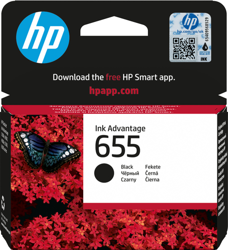 HP 655 Black Original Ink Advantage Cartridge