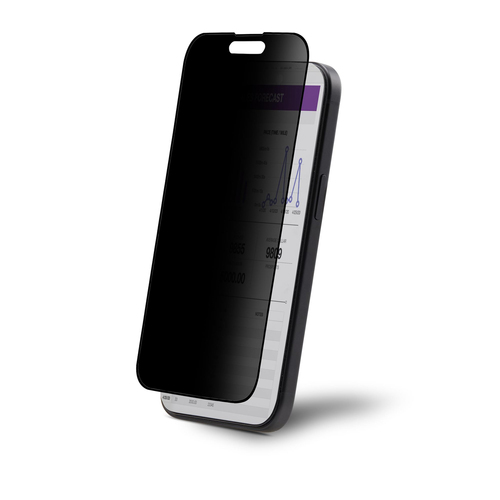 StarTech.com Filtre de Confidentialité 4 Directions pour iPhone 15, Orientation Portrait/Paysage, Écran de Confidentialité Tactile, +/- 30 Degrés de Vision, Vitre de Protection en Verre Trempé, Filtre 4 Directions