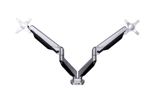 BakkerElkhuizen Smart Office 12 Dual Monitor Arm Clamp + Bolt Through