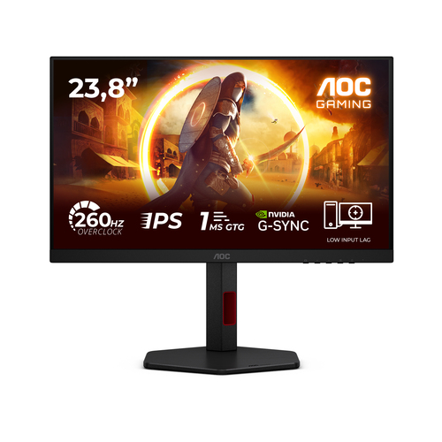 AOC G4 24G4ZR écran plat de PC 60,5 cm (23.8") 1920 x 1080 pixels Full HD LED Noir, Rouge