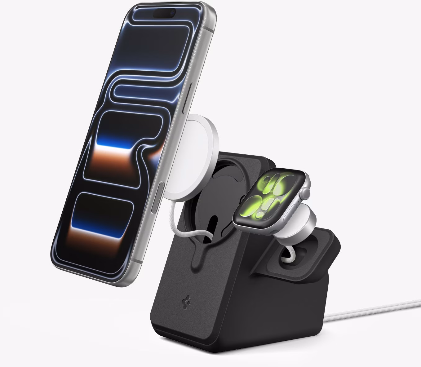 Spigen MS Chrgr(24)/wtch Stnd MF DStnd